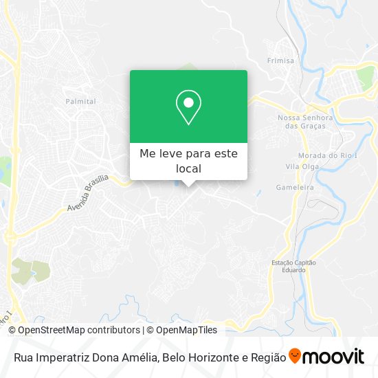 Rua Imperatriz Dona Amélia mapa