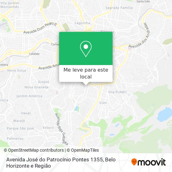 Avenida José do Patrocínio Pontes 1355 mapa
