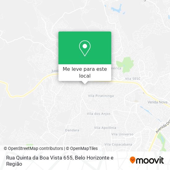 Rua Quinta da Boa Vista 655 mapa