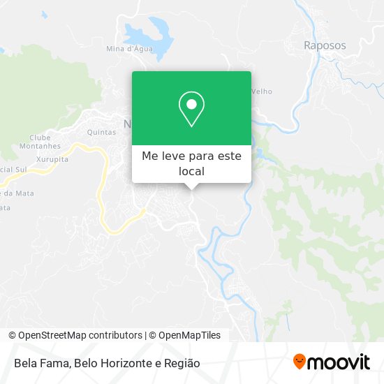 Bela Fama mapa