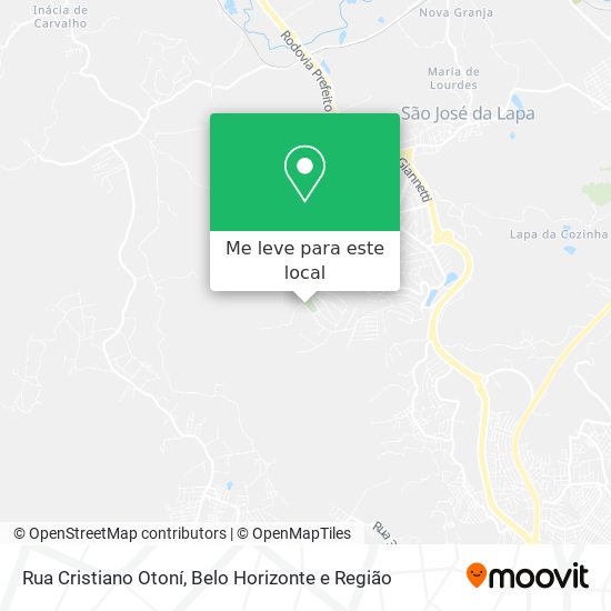 Rua Cristiano Otoní mapa