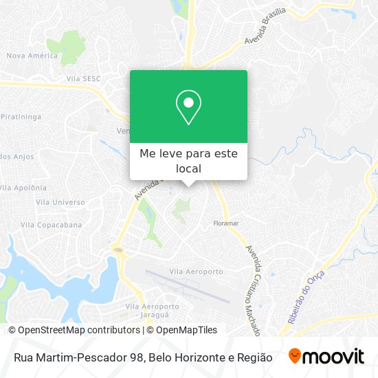 Rua Martim-Pescador 98 mapa