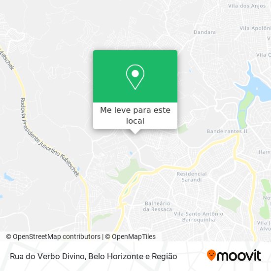 Rua do Verbo Divino mapa
