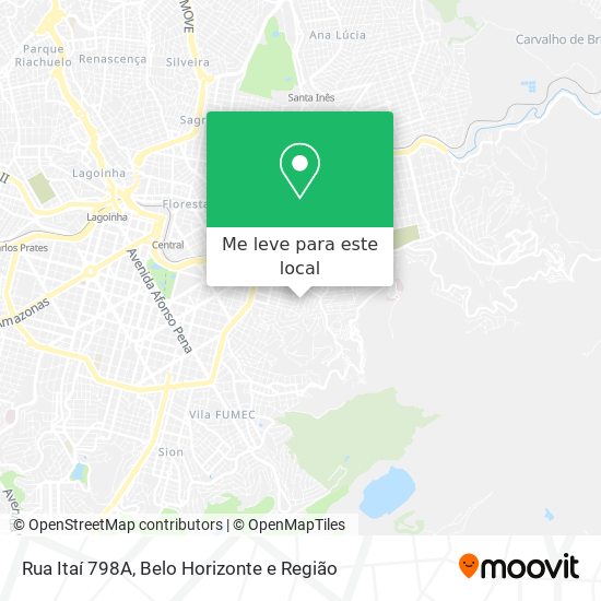 Rua Itaí 798A mapa