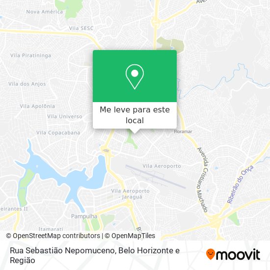 Rua Sebastião Nepomuceno mapa