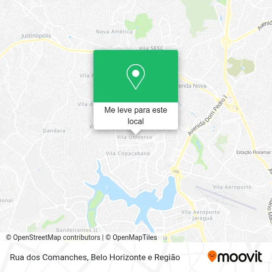 Rua dos Comanches mapa