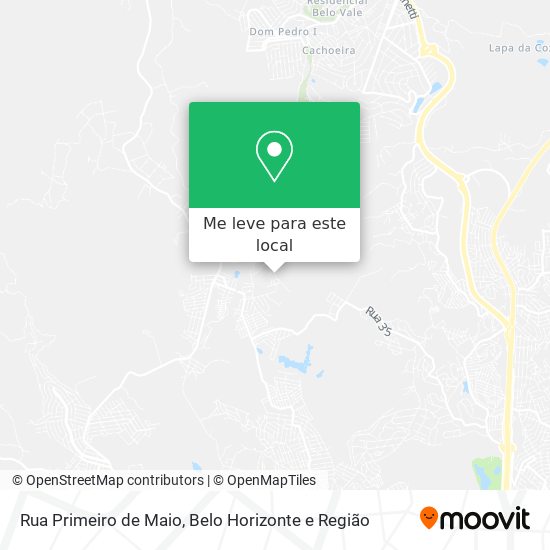Rua Primeiro de Maio mapa
