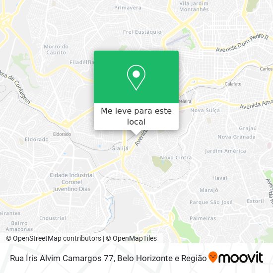 Rua Íris Alvim Camargos 77 mapa