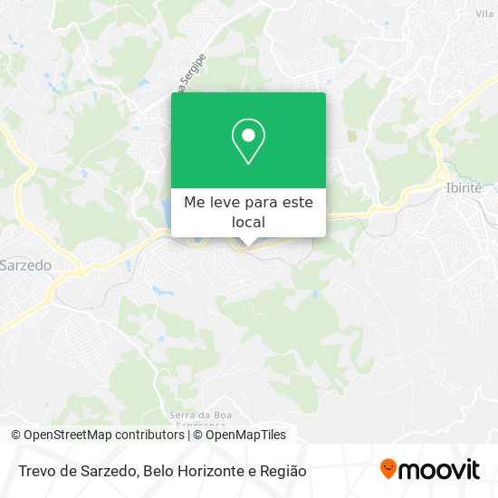 Trevo de Sarzedo mapa