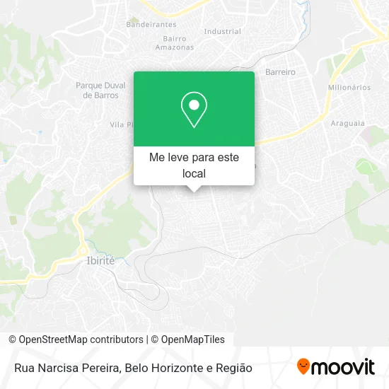 Rua Narcisa Pereira mapa