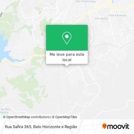 Rua Safira 365 mapa