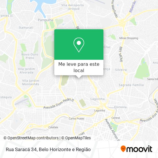 Rua Saracá 34 mapa