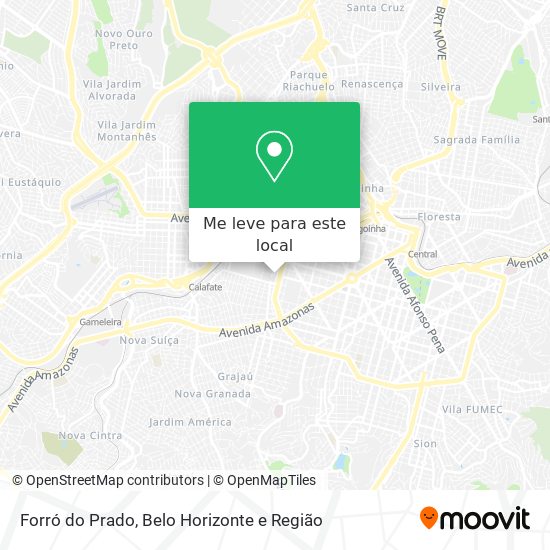 Forró do Prado mapa