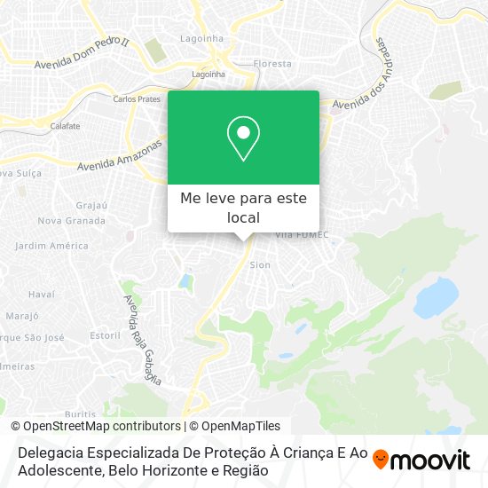 Delegacia Especializada De Proteção À Criança E Ao Adolescente mapa