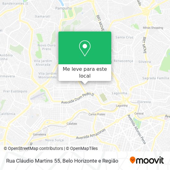 Rua Cláudio Martins 55 mapa