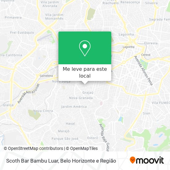 Scoth Bar Bambu Luar mapa