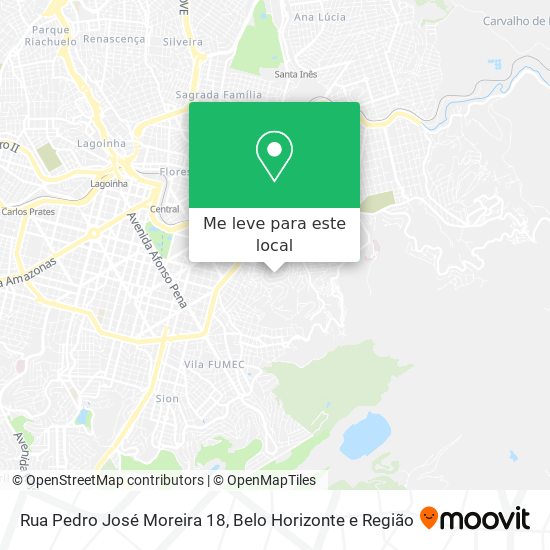 Rua Pedro José Moreira 18 mapa
