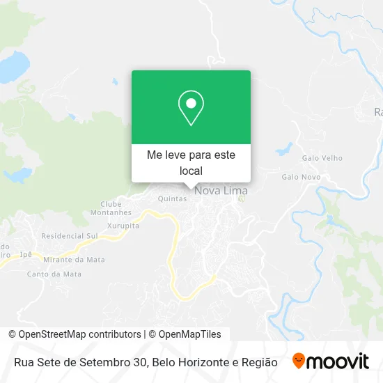 Rua Sete de Setembro 30 mapa