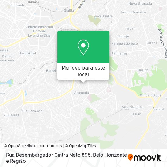 Rua Desembargador Cintra Neto 895 mapa