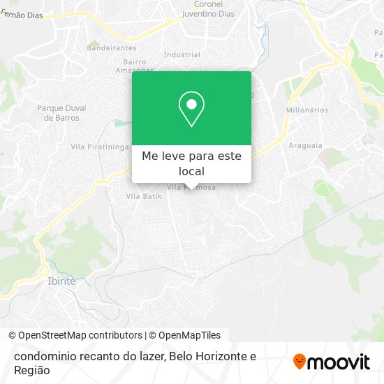 condominio recanto do lazer mapa