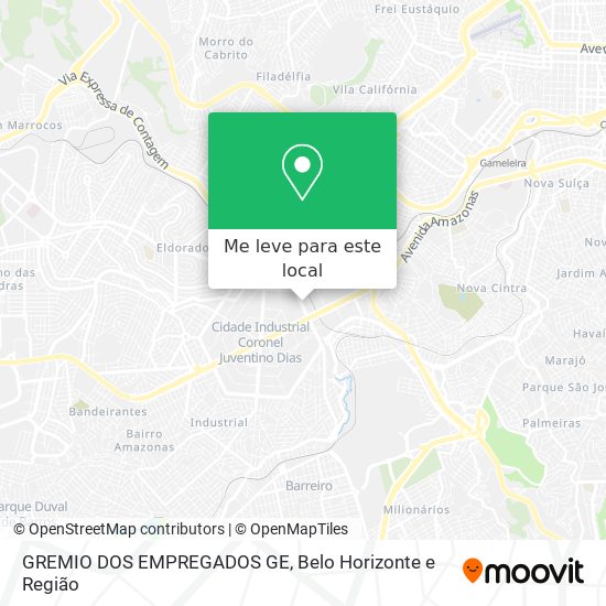 GREMIO DOS EMPREGADOS GE mapa