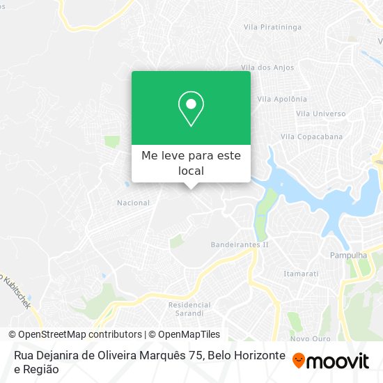 Rua Dejanira de Oliveira Marquês 75 mapa