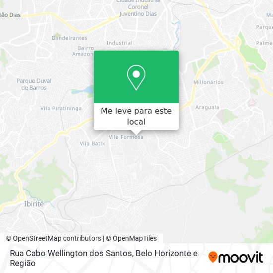 Rua Cabo Wellington dos Santos mapa