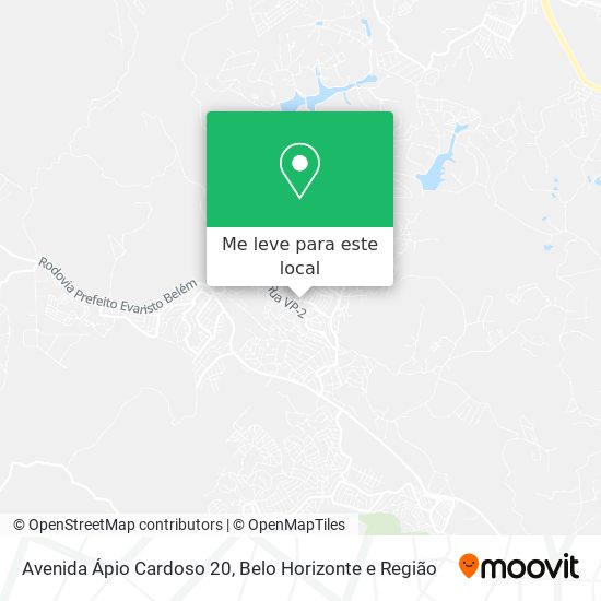 Avenida Ápio Cardoso 20 mapa