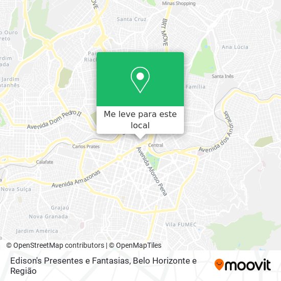 Edison's Presentes e Fantasias mapa