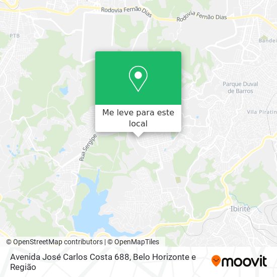 Avenida José Carlos Costa 688 mapa