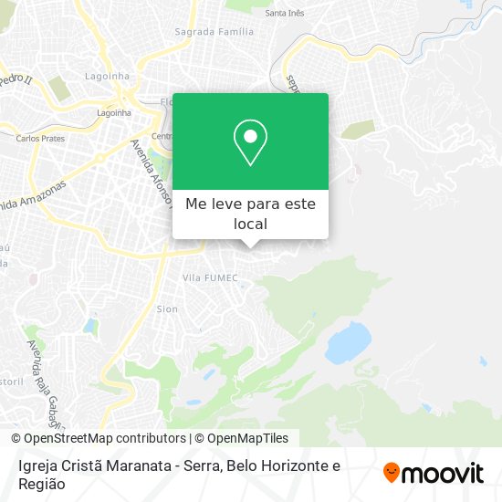 Igreja Cristã Maranata - Serra mapa