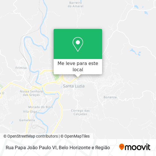 Rua Papa João Paulo VI mapa