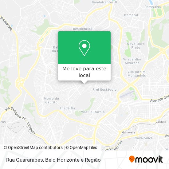 Rua Guararapes mapa