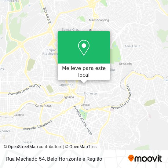 Rua Machado 54 mapa
