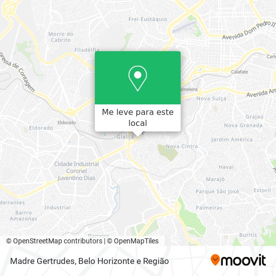 Madre Gertrudes mapa