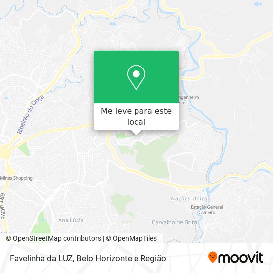 Favelinha da LUZ mapa