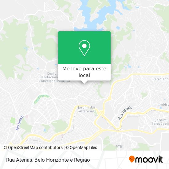 Rua Atenas mapa