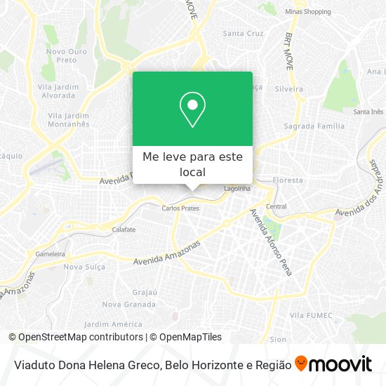 Viaduto Dona Helena Greco mapa