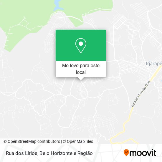 Rua dos Lírios mapa