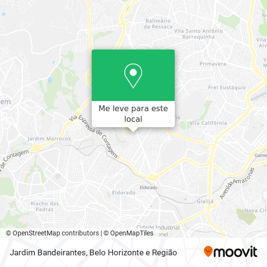 Jardim Bandeirantes mapa