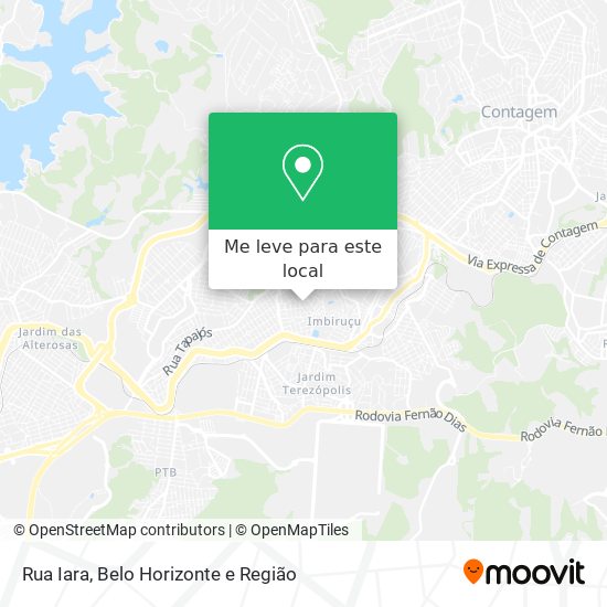 Rua Iara mapa