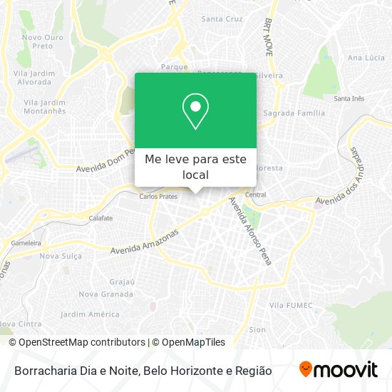 Borracharia Dia e Noite mapa