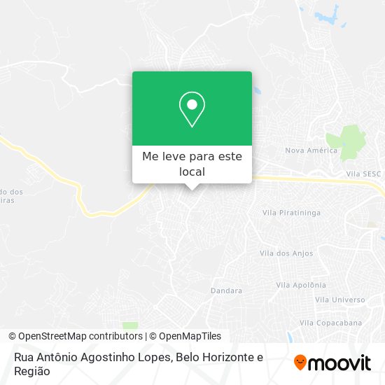 Rua Antônio Agostinho Lopes mapa