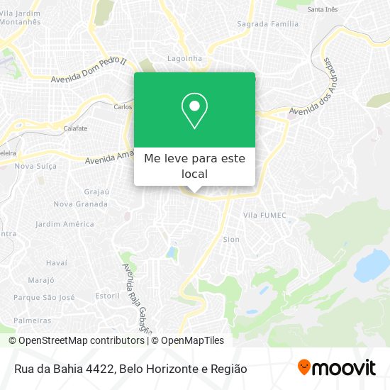 Rua da Bahia 4422 mapa