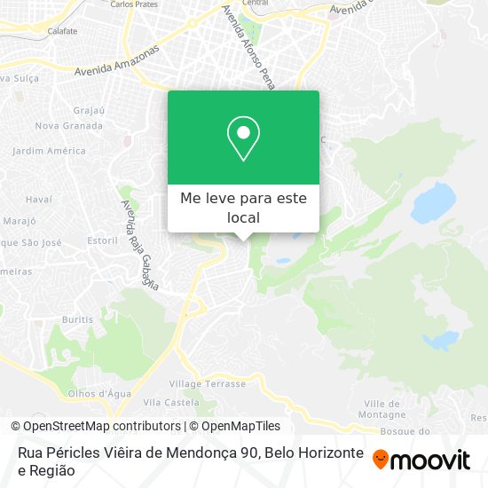 Rua Péricles Viêira de Mendonça 90 mapa