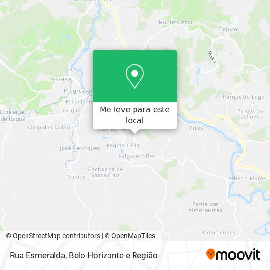 Rua Esmeralda mapa