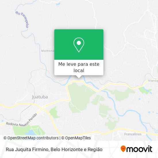 Rua Juquita Firmino mapa
