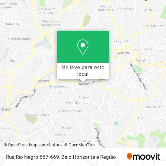 Rua Rio Negro 667-669 mapa
