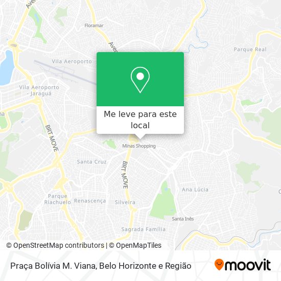 Praça Bolívia M. Viana mapa