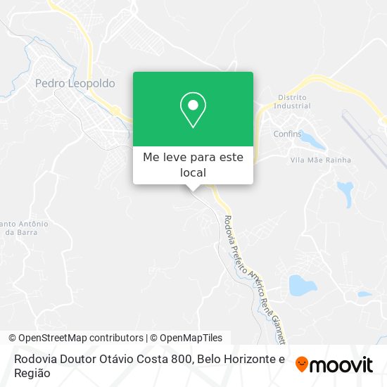 Rodovia Doutor Otávio Costa 800 mapa